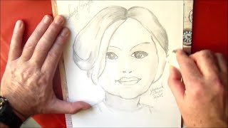 Apprendre à dessiner : dessin d'un portrait de Lady Gaga