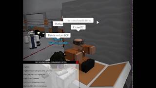 My "checkup" by the SCP Foundation ROBLOX