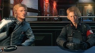 ТЕСТ ФРАУ ЭНГЕЛЬ в Wolfenstein The New Order - сцена в поезде