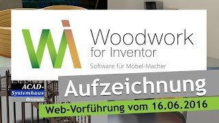 Woodwork for Inventor (DEUTSCH) - Die schlaue Software für Möbelkonstruktion