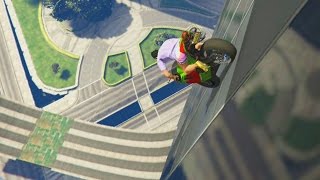 MOTO SPIDERMAN!!!! - Gameplay GTA 5 Online Funny Moments (Carrera GTA V PS4)