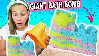 Giant Sand Castle Bath Bomb! Fun Creative Kids Crafts