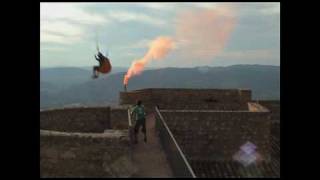 Crazy extreme paragliding jump in Spain
