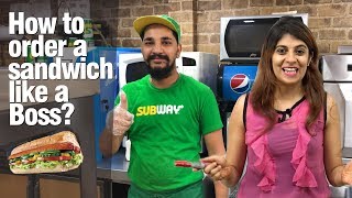 How to order a SUBWAY Sandwich ?like a Boss? Learn English Vocabulary & Expressions  With Niharika