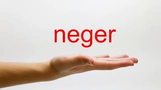 How to Pronounce neger - American English