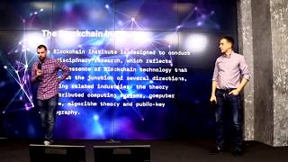 Sasha Ivanov (Waves platform) and Dmitry Faller introduce opening of the Blockchain Institute