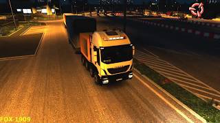 (ETS2 V1.27 Promods 2.16 RusMap 1.7) (PL) ASTRA IVECO Trakker z przyczepa
