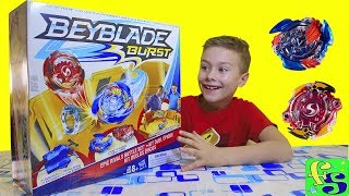 Бейблэйд Берст - НАБОР с ареной от Hasbro! Распаковка игрушки и волчков: Волтраек, Спрайзен