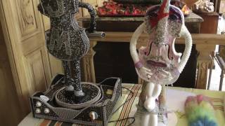 Sculture i Violini Danzanti Arte Moderna 34 Violino Swarovski 14 la base 4