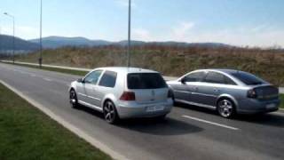 Opel Vectra 1.9 CDTI (150Ps) vs Vw Golf 1.9 TDi(145Ps) [start] www.srt-eltus.com