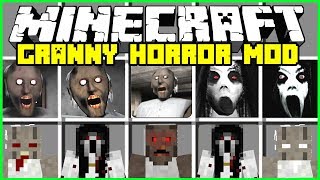 Minecraft GRANNY HORROR MOD! | SUMMON EVIL GRANNY & SLENDRINA! | Modded Mini-Game