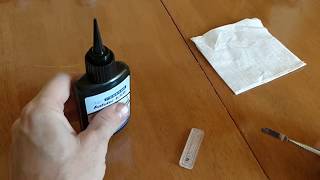 УФ-отверждаемый клей Kafuter K-300, испытания на оргстекле