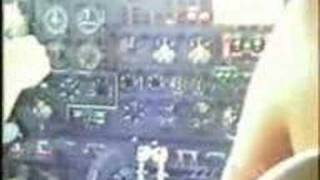 Видео из кабины самолёта (cockpit view, about Yekaterinburg)