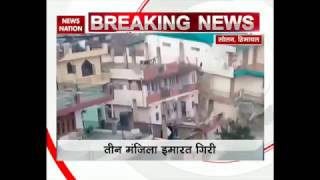 Three storey building collapses in Solan, Himachal Pradesh