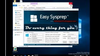 ทดสอบ EasySysprep 4.3.29.602 multi-language ภาษาไทย กับ   Windows 10 Redstone 1 [14257]