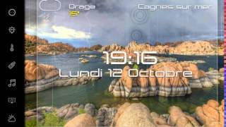 interface domotique orage