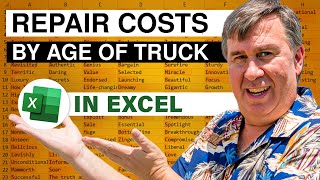 Excel - Uncover Vehicle Repair Cost Secrets - Episode 2627
