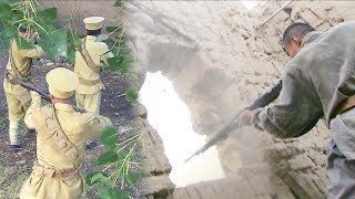 日軍進村圍剿，卻不料游擊隊早有埋伏，地雷戰地道戰一起上，打得日軍哭爹喊娘！ ️ 抗日