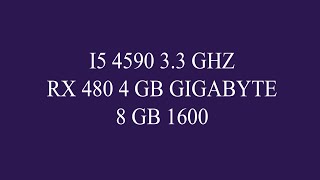RX480 4GB \ I5 4590 testing in GTA5\ METRO EXODUS\ WITCHER 3