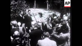 Tyrone Power and Annabella Married