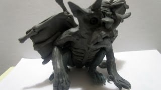 Фантастические существа из пластилина - Горгулья