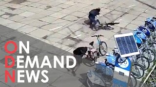 The SHOCKING Moment Civilians Flee DEADLY Russian Missile