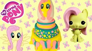 My Little Pony FLUTTERSHY Play Doh Surprise CAKE and EGG! Funko Pop, Mystery Mini, Fashems!