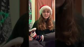 Woman takes off socks to show off feet
