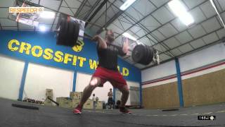 power clean 315 lbs slow motion
