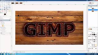 GIMP 2.8 Wood Burn Effect Tutorial