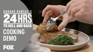 Cooking Demo: T-Bone Steak | Season 2 Ep. 9 | GORDON RAMSAY'S 24 HOURS TO HELL & BACK