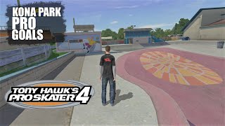 Tony Hawk's Pro Skater 4 (PS2) - Kona Park - Pro Goals