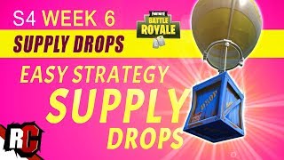 Fortnite | How to Find SUPPLY DROPS Week 6 (Best Supply Drop Strategy / Drop Locations)