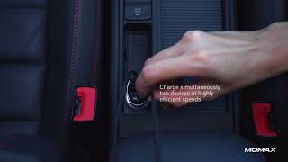 MOMAX -  UC Series Dual-port USB Fast Car Charger -  Unboxing (ENG)