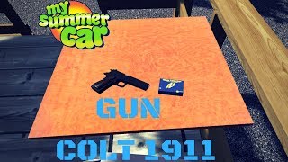 GUN - Colt 1911 + localization - My Summer Car #49 (Mod)