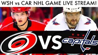 Capitals vs Hurricanes NHL LIVE STREAM! (2019 Washington-Carolina WSH/CAR Game Reaction)