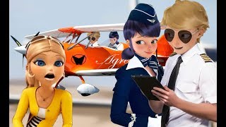 Леди Баг и Супер Кот свидание в самолёте. Miraculous Ladybug Speededit - season 2