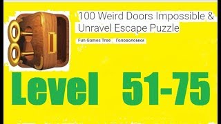 100 Weird Doors Impossible & Unravel Escape Puzzle Level 51 - 75