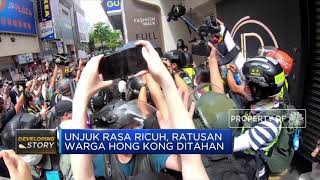 Unjuk Rasa Ricuh, Ratusan Warga Hong Kong Ditahan