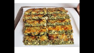 Sadece 4 KAŞIK UN ile Ispanakli Patatesli Börek Tadinda Mücver / Bir Tepsi Börek / MÜCVER Tarifi
