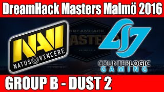 Natus Vincere vs CLG | Day 2 Group B (Dust 2) DreamHack Masters Malmö 2016