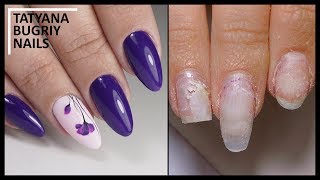 Работа над ОШИБКАМИ/ Жуткие ОТСЛОЙКИ/ Неправильная архитектура/ Коррекция Нарощенных  Ногтей