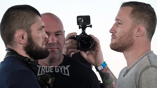Хабиб - Гэтжи битва взглядов перед UFC 254 / First face off Khabib VS Gaethje