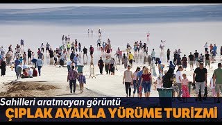 Tuz Gölü’nde Yoğunluk Sahilleri Aratmıyor