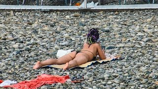 ЦЕНТРАЛЬНЫЙ ПЛЯЖ! БЕССТЫЖИЕ ОТДЫХАЮЩИЕ НА НАБЕРЕЖНОЙ в ЛАЗАРЕВСКОМ. СОЧИ 2019. СЕЗОН В РАЗГАРЕ!