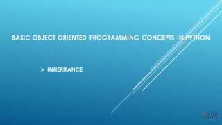 Basic OOP concepts in python in Raspberry PI