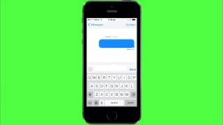 ✔ GREEN SCREEN ✔ SMS effect  iphone