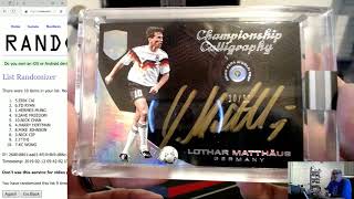 2018 PANINI EMINENCE WORLD CUP SOCCER 1 BOX PICK YOUR PLAYER PYP CASE BREAK #118