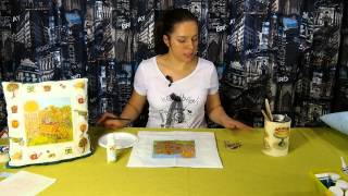 DIY: Decoupage on fabric