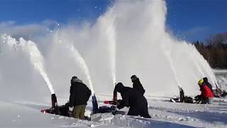 Course de souffleuse